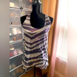 Grey Striped Tank